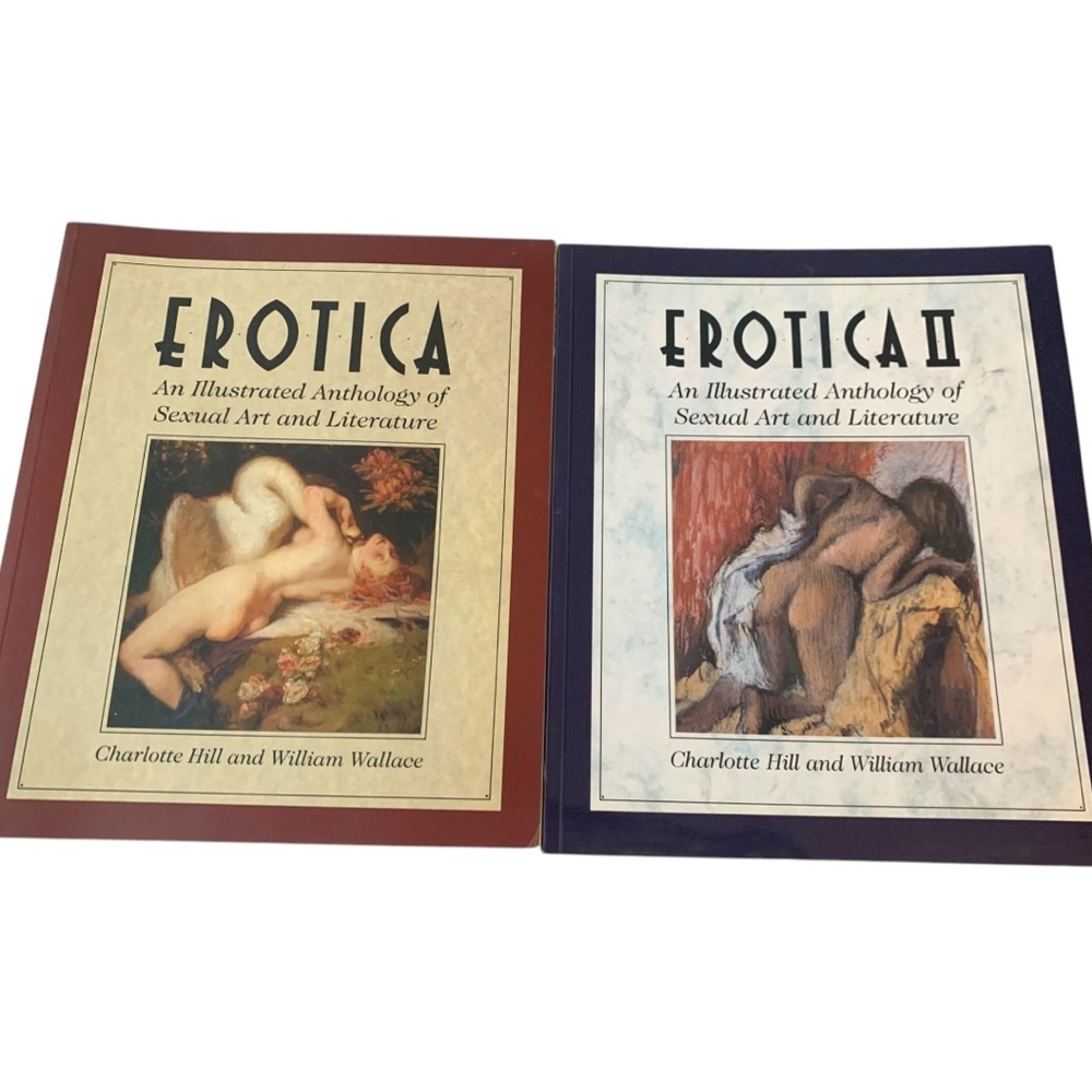 Erotica 1992 & Erotica II 1993: Illustrated Sexual Art & Literature Book Set